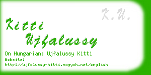 kitti ujfalussy business card